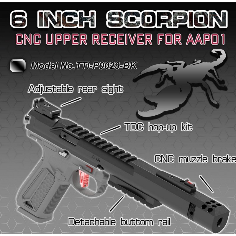TTI AAP-01 Kit Scorpion 6 inch con TDC ( Negro )