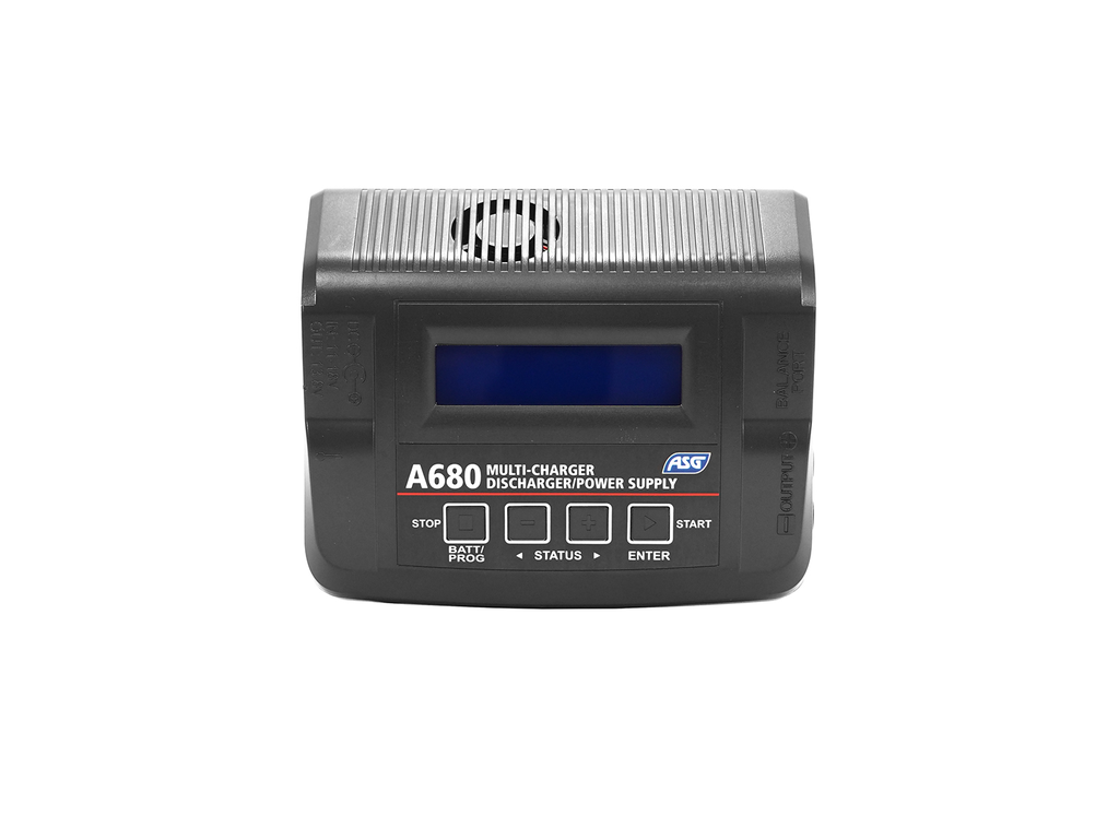 Cargador Inteligente ASG A680 LiPo NiMH LiFe LiHV – Programable 80W