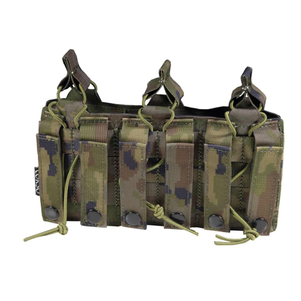 Pouch Corso Triple M4 Dagger MK1 Laser Pixel Boscoso – Portacargadores táctico de acceso rápido