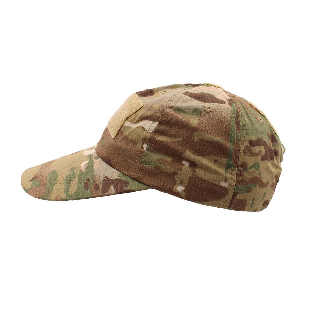 Gorra Immortal Velcro Multicam – Gorra táctica airsoft ajustable con paneles velcro