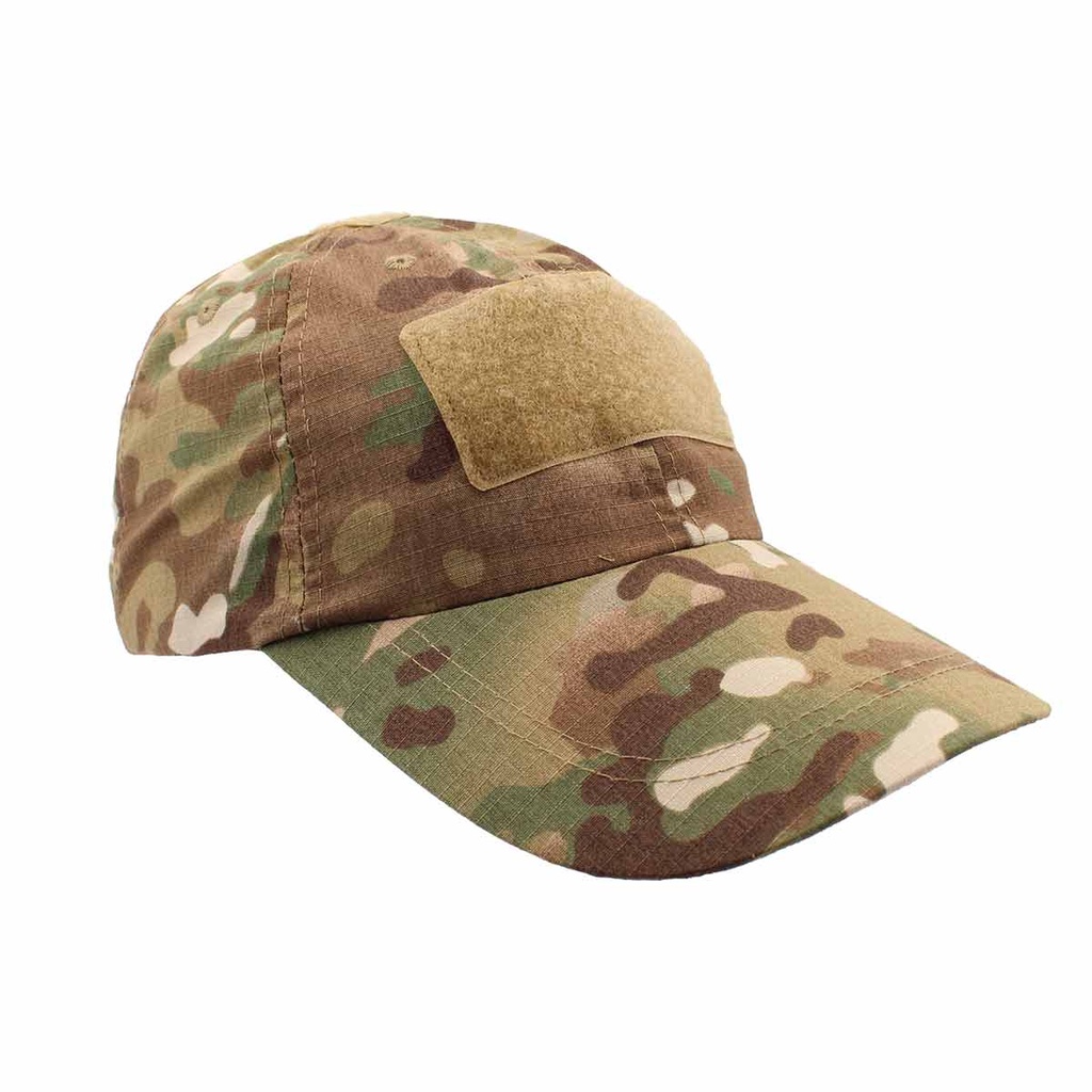 Gorra Immortal Velcro Multicam – Gorra táctica airsoft ajustable con paneles velcro