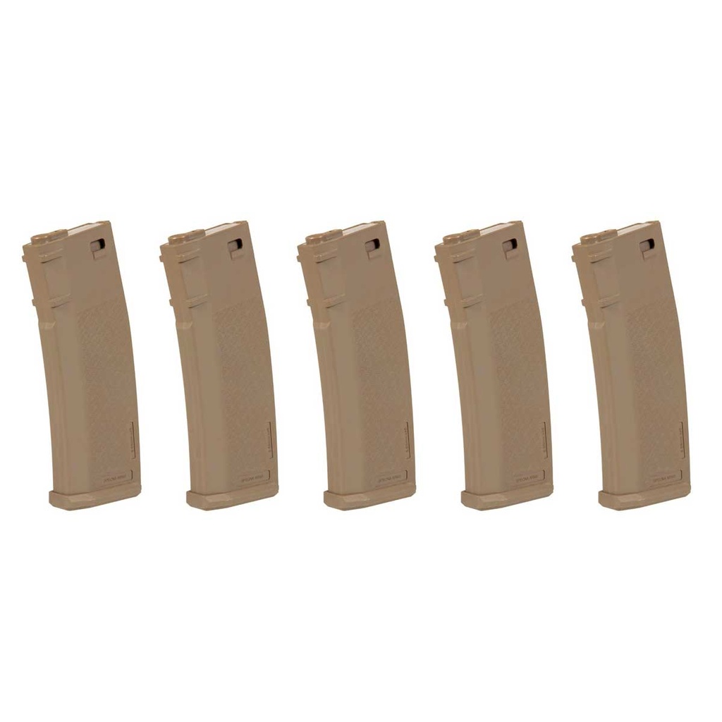CARGADOR FUSIL SPECNA ARMS M4 125RDS TAN 5 unidades