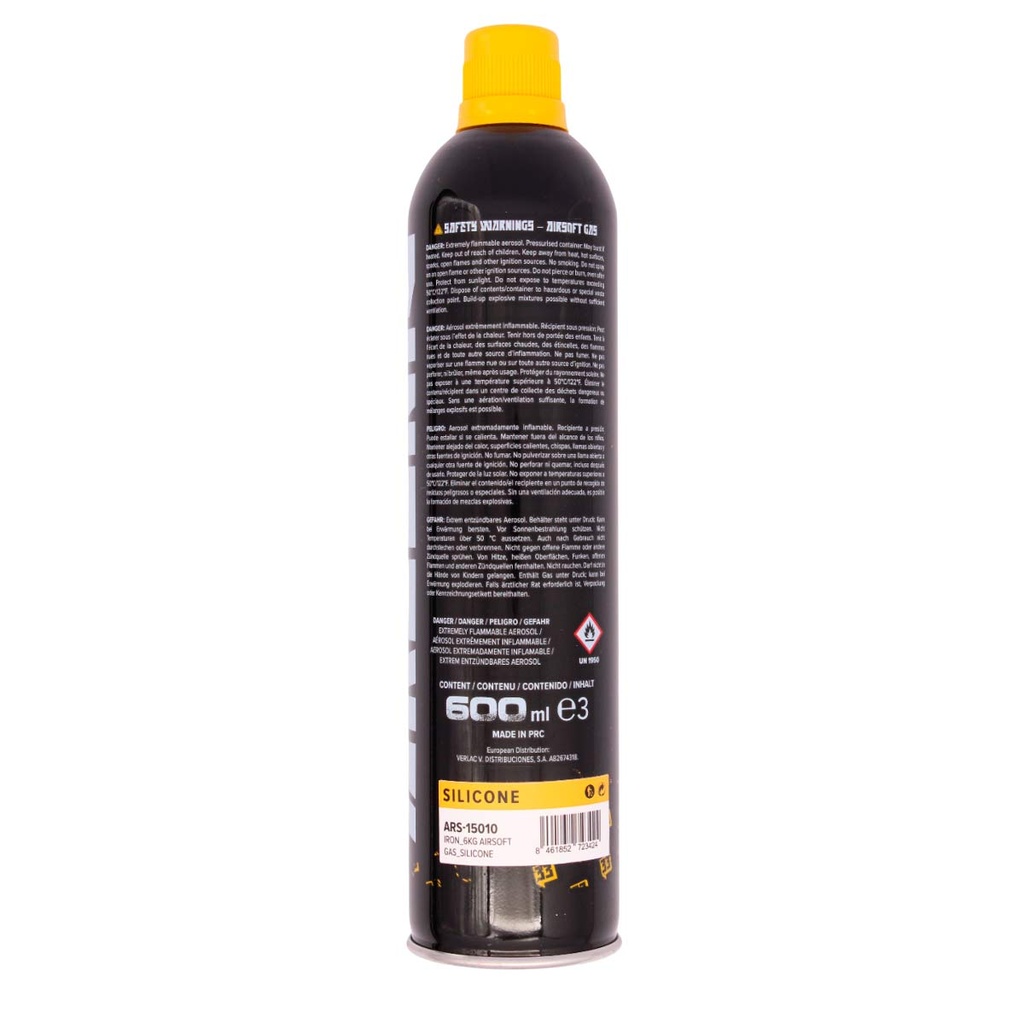 BOTELLA GAS ARSENIC IRON 6KG CON SILICONA