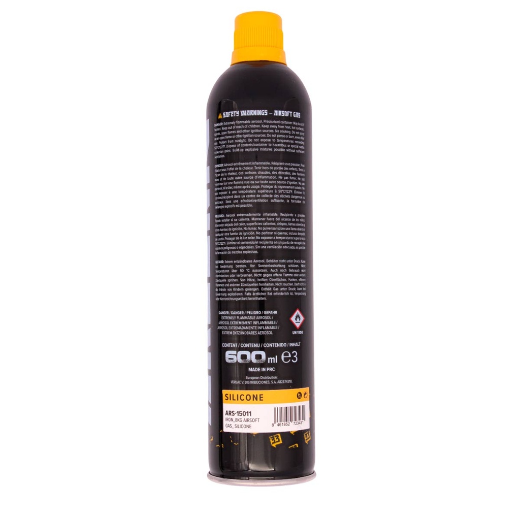 BOTELLA GAS ARSENIC IRON 8KG CON SILICONA