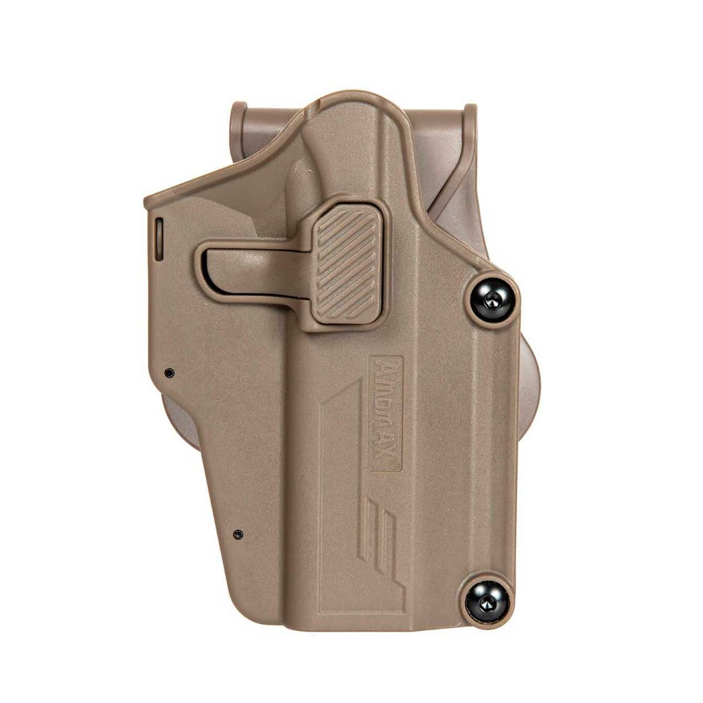 Funda Pistola Rígida Amomax Universal AM-UH TAN | Pistolera Táctica 360°