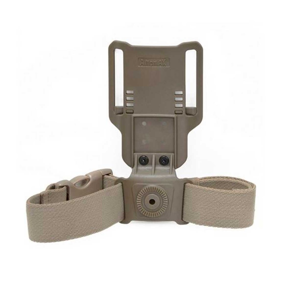 Pernera Pistola Amomax Estrecha Regulable Tan | Plataforma Táctica Low Ride