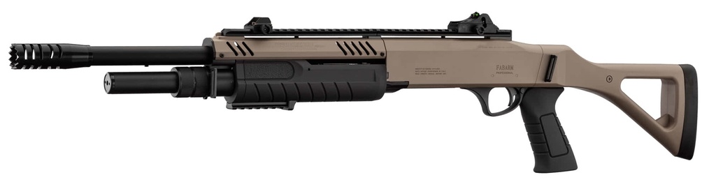 Escopeta de Airsoft FABARM STF/12-18 FDE de Muelle con 3 Disparos Simultáneos 0,8 J | BO Manufacture