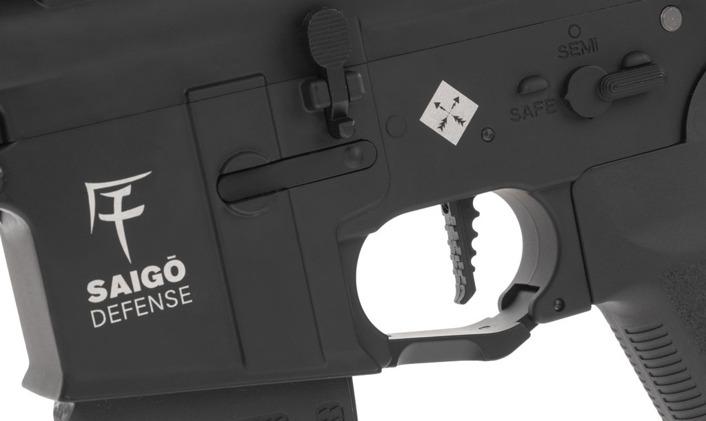 AEG Bushido Jin Negra Y TAN Combo Saigo Defense con Batería y Cargador Incluidos