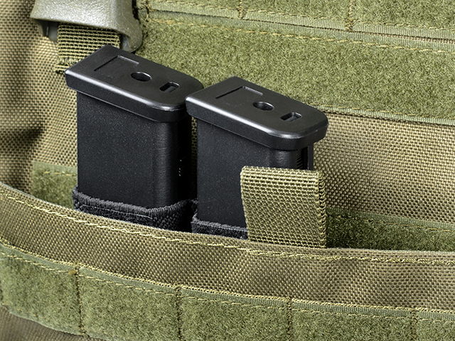 INSERT ELASTICO SIMPLE PARA CARGADORES DE PISTOLA NEGRO