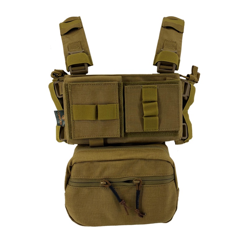 Chaleco Conquer Mini Chest Rig - Coyote Brown