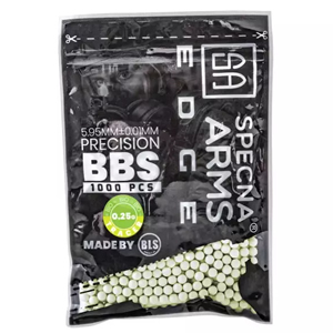 Bolas Bio Tracer Degradable 0.25g Specna Arms EDGE ™ 1000 pcs - Verde