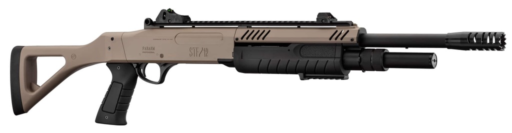 Escopeta de Airsoft FABARM STF/12-18 FDE de Muelle con 3 Disparos Simultáneos 0,8 J | BO Manufacture
