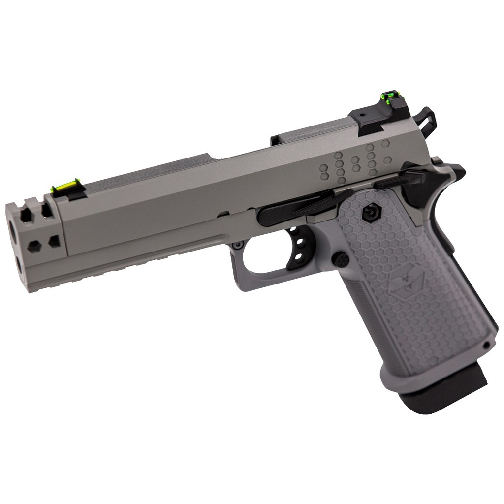 Pistola GBB Raven Hi-Capa Hex-Comp Gris – Gas y CO₂