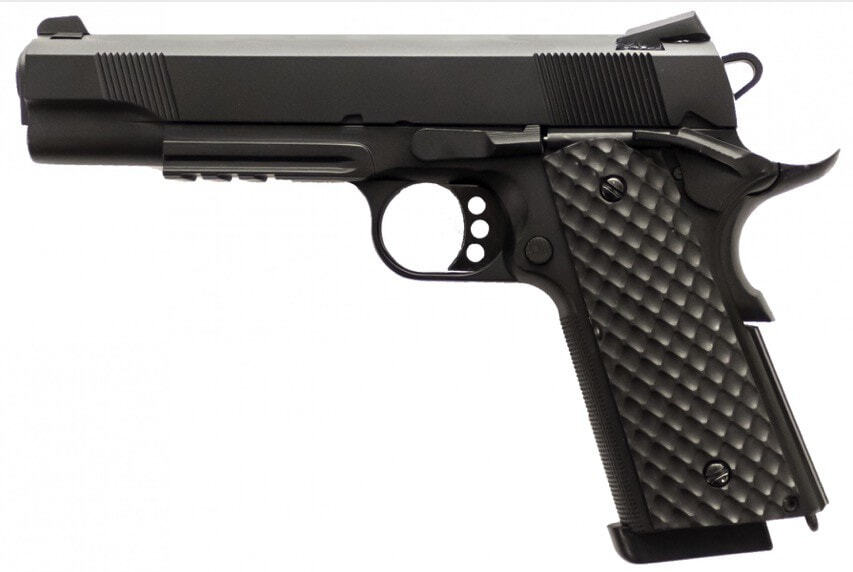 Pistola GBB Raven 1911 MEU Rail Full metal Negro 1,0J – Gas y CO₂