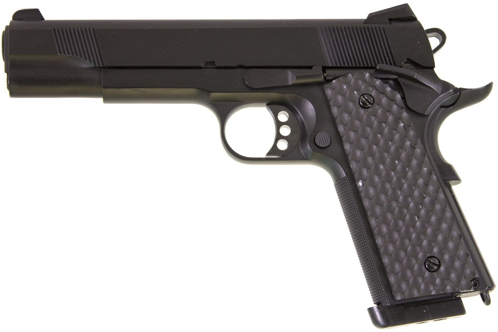 Pistola GBB Raven 1911 MEU Full metal Negro 1,0J – Gas