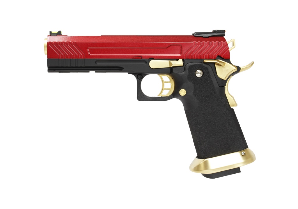 Pistola GBB AW Custom HX1104 Full Rojo – Gas y CO₂