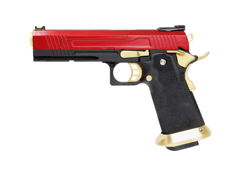 Pistola GBB AW Custom hx1004 Split Rojo – Gas y CO₂