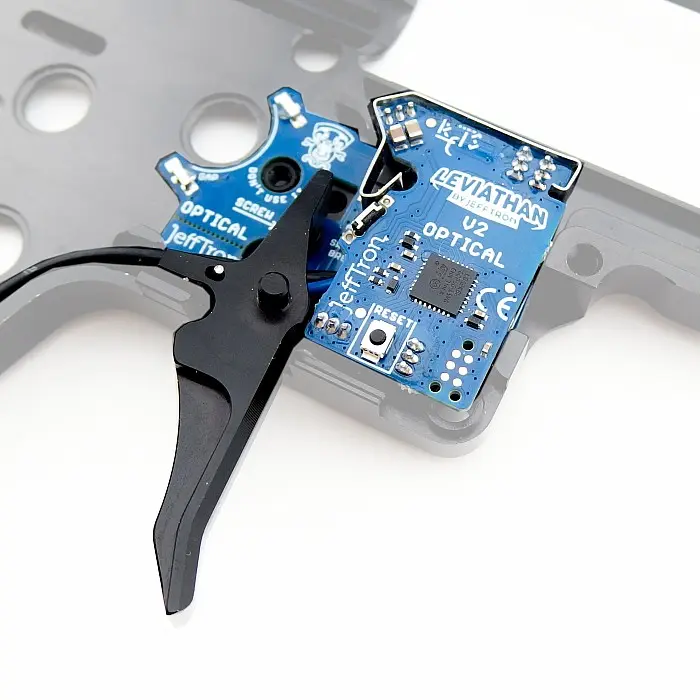 JeffTron Leviathan V2 Optical To Stock Speed CNC Trigger Rojo