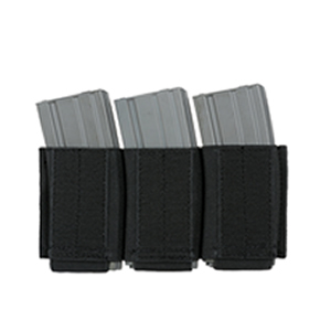 [INS03-M4] Pouch porta cargador insert elastico triple para cargadores M4 - Negro