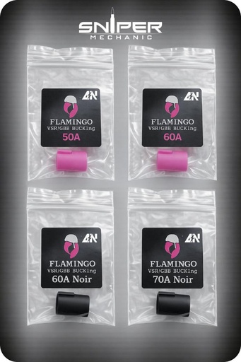 Goma Hop-Up Flamingo Gen 3 Pink/Negro para VSR/GBB