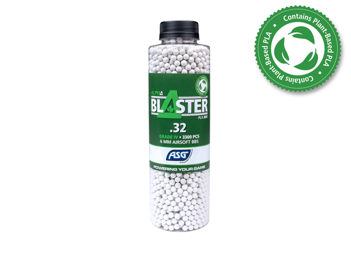 [20180] Bolas Alpha Blaster PLA 0.32g 3300 BBs – Precisión y estabilidad avanzada