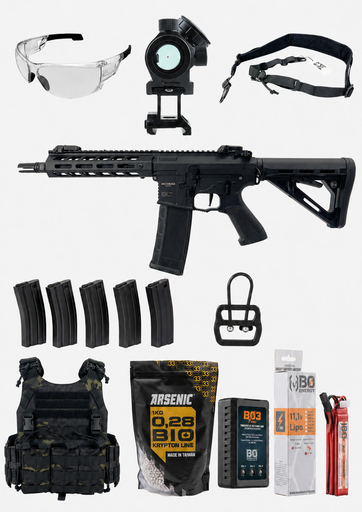 [pack eco] Pack de Iniciación Airsoft Rossi Sigma 9" Black Completo