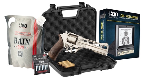 [PG1059] Pack de pistola CO₂ Chiappa RHINO 60DS + BB + diana + maletín